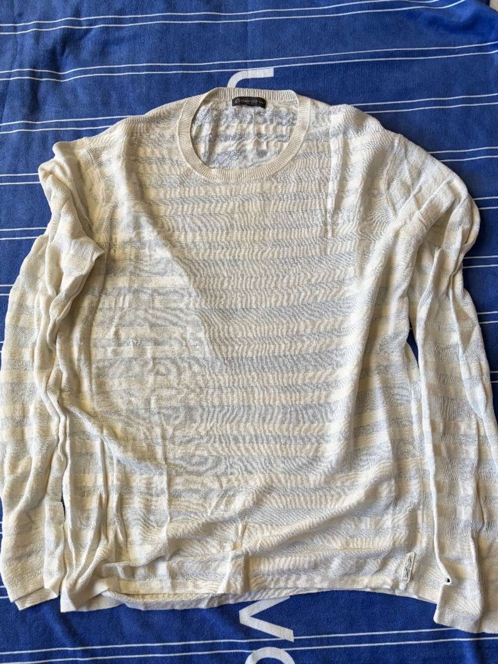 Armani Exchange, Off-white, M, see through